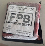 1lb 80/20 grass fed ground beef