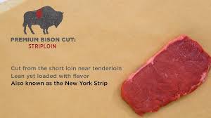 8oz bison steak striploin