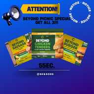 Beyond trio special* burger, tenders & sausage