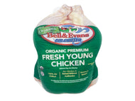 Whole chicken, Bell & Evans, Organic 4 to 4.25lb