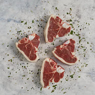 4 x 4oz lamb T - bone Chops