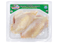 Organic Chicken Split Breast, bone in, Bell & Evans approx. 1.25lbs