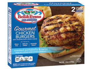 Chicken Burger with Mushroom & Swiss cheese