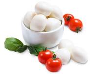 Mozzarella balls - cherry size 1/3oz - 2lb tub frozen from fresh